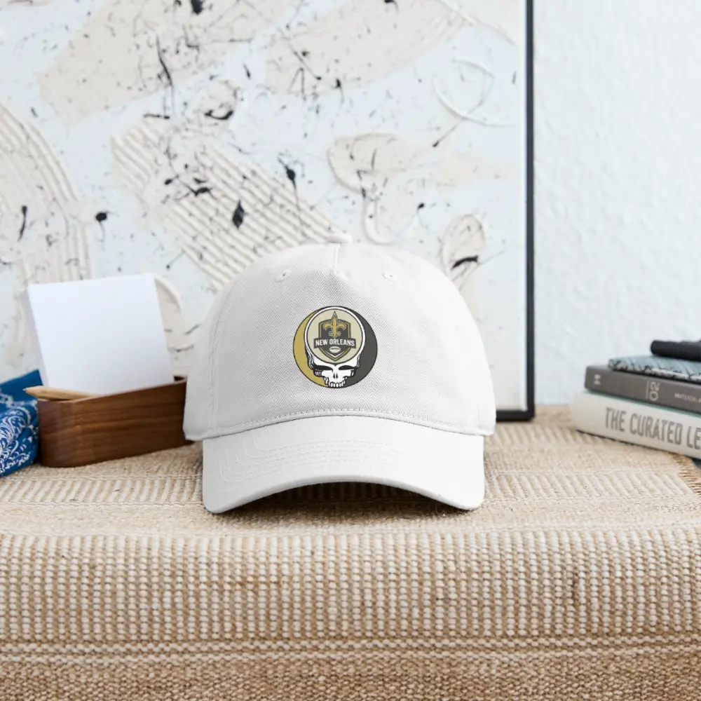 New Orleans Saints Grateful Dead Stealie Dad Hat DTF-Printed Dad Hat NFL