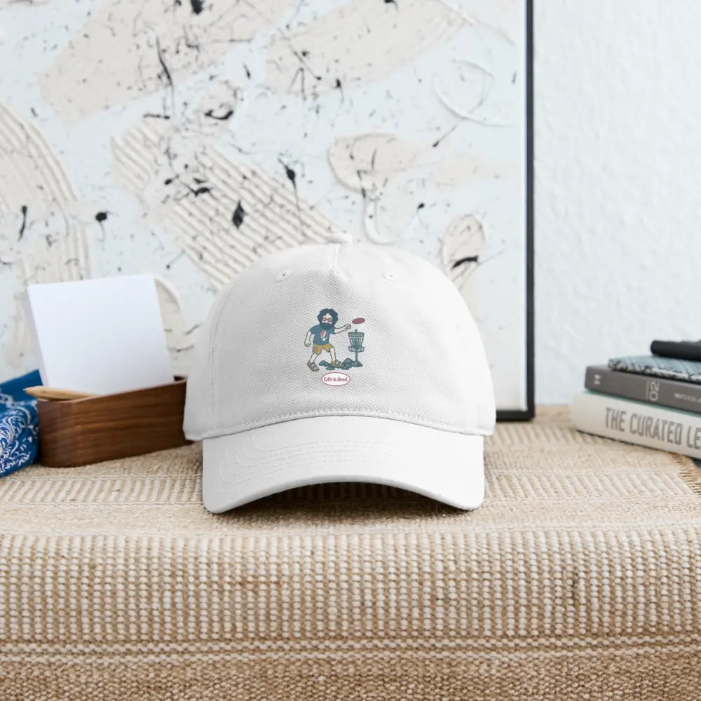 Grateful Dead Stealie Dad Hat Cotton Twill Disc Golfin' Jerry Life is dead