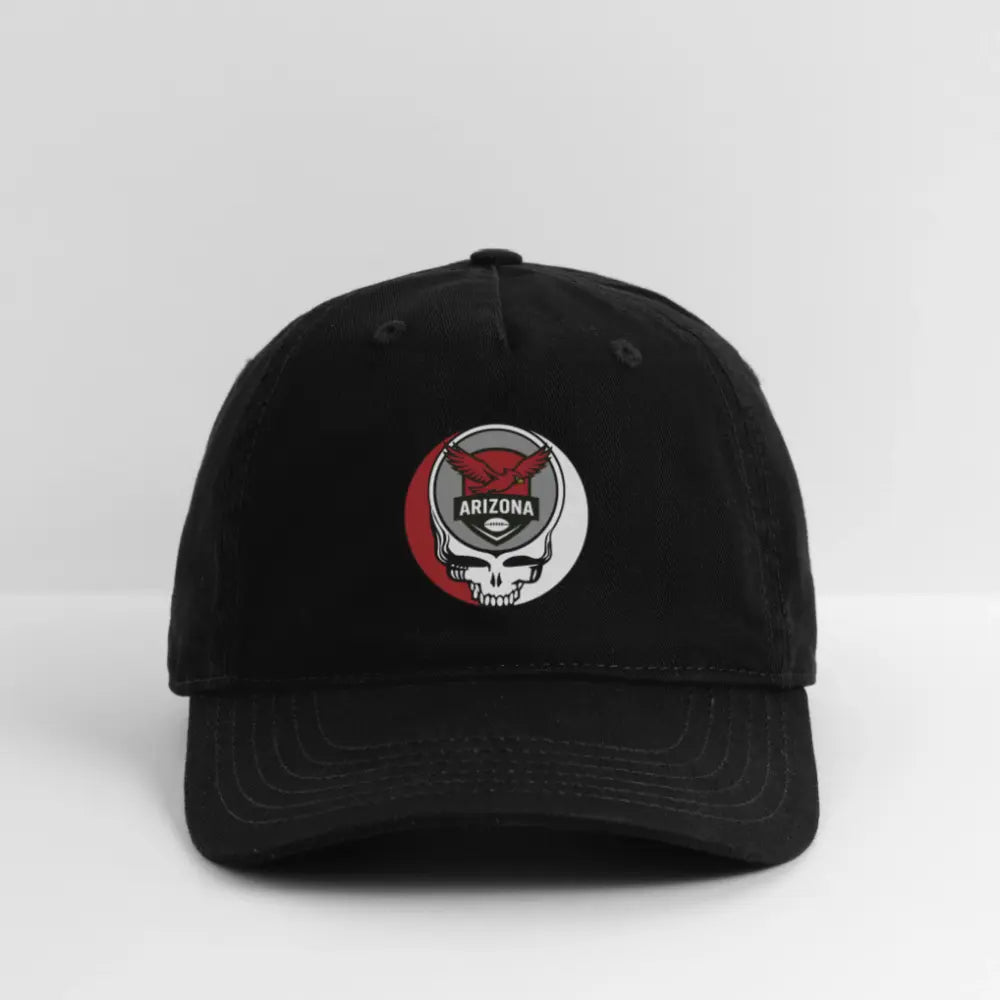 Arizona Cardinals Grateful Dead Stealie Dad Hat DTF-Printed The Gridiron Collection