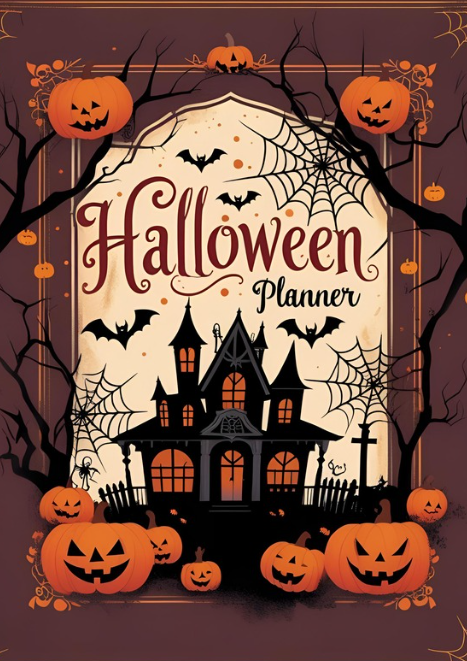 Halloween Party Planner 45-Page Canva Template for Events CYDesignStudio