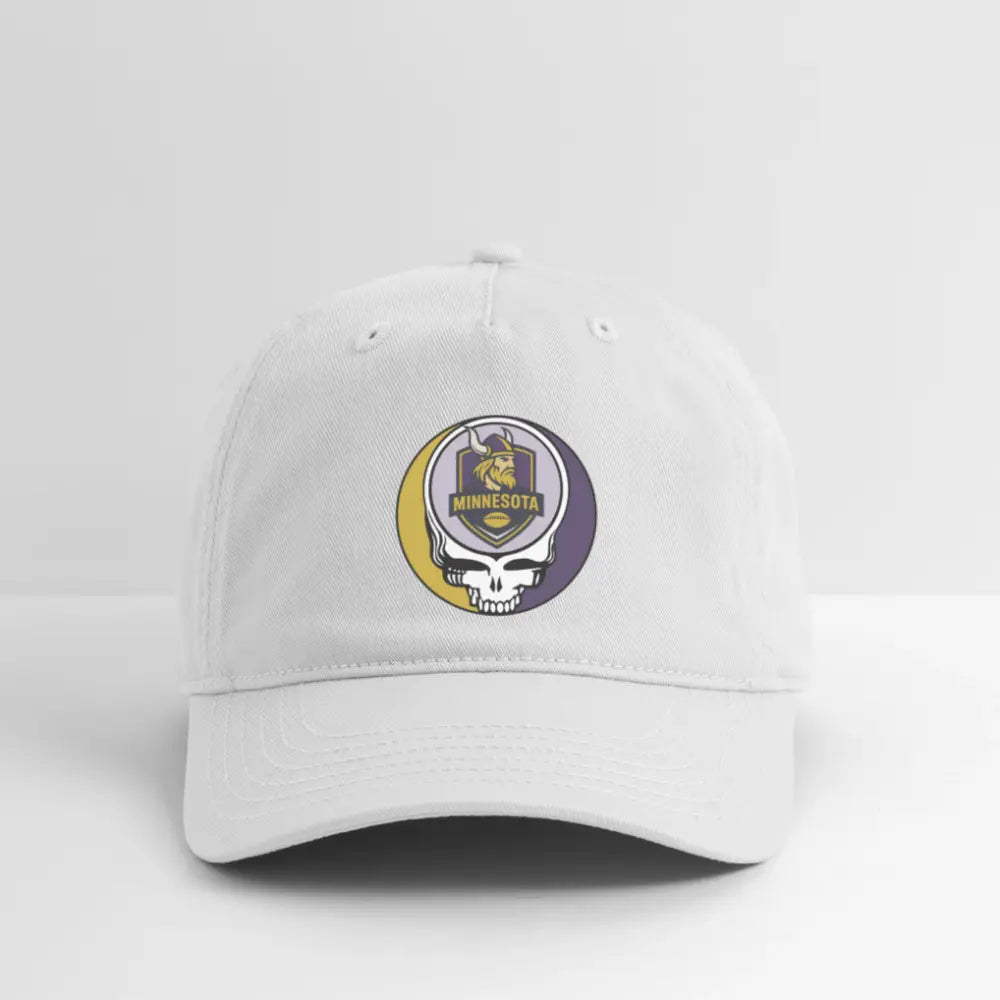 Minnesota Vikings Grateful Dead Stealie Dad Hat 100% Cotton Twill