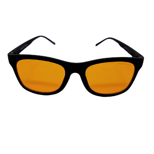 Moonwalkerz Blue Light Blocking Sleep Glasses Matte Black Kingseven Design
