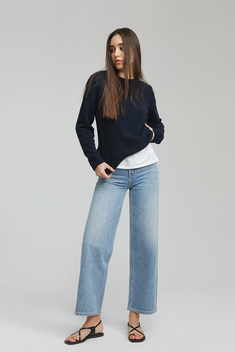 Wide Crop High-rise Jeans The Cityer Denim HJ009