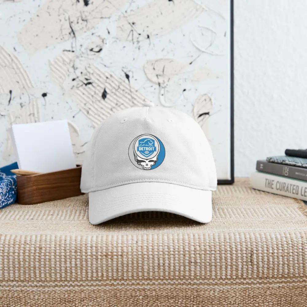 Grateful Dead Stealie Dad Hat DTF-Printed Baseball Cap Detroit Lions The Gridiron Collection