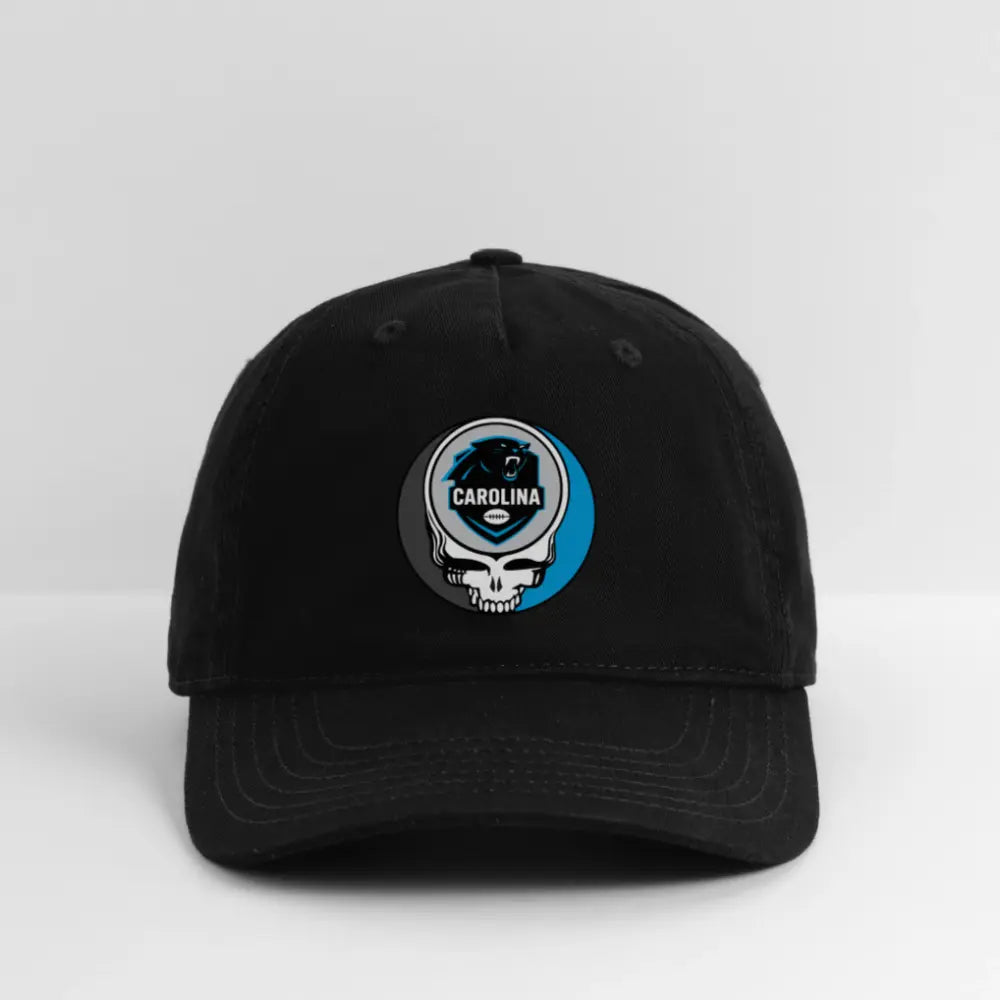Carolina Panthers Grateful Dead Stealie Dad Hat DTF-Printed The Gridiron Collection