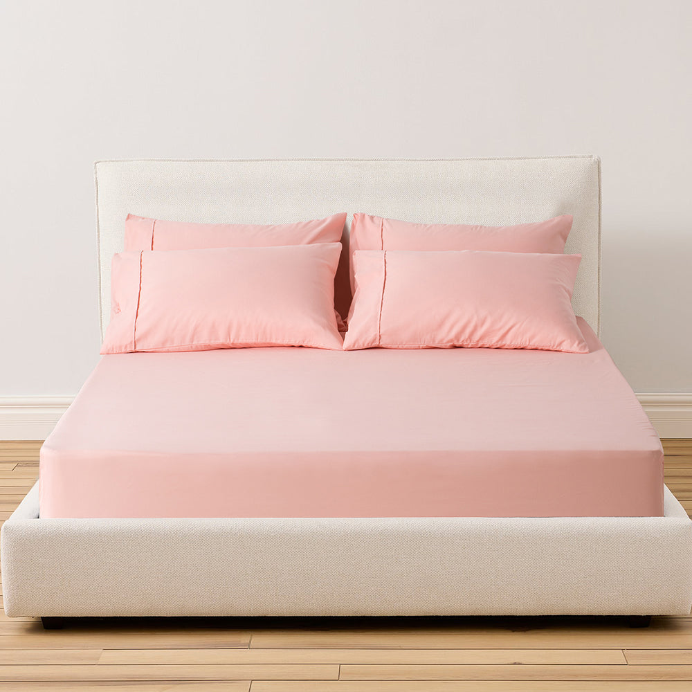 All Season Deep Pocket Fitted Sheet Set with Pillowcases Kasentex