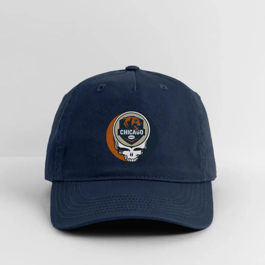 Chicago Bears Grateful Dead Stealie Dad Hat 100% Cotton Twill The Gridiron Collection