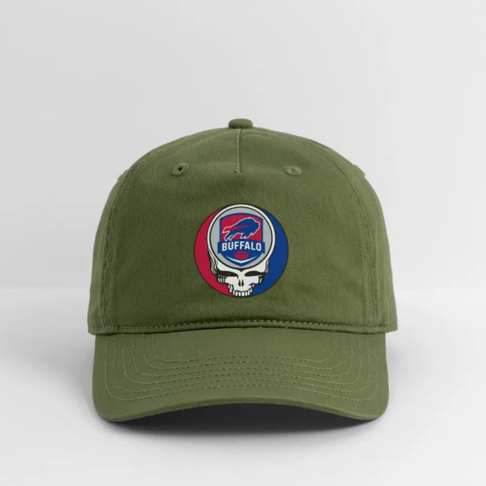 Buffalo Bills Grateful Dead Stealie Dad Hat Heavy Brushed Cotton The Gridiron Collection