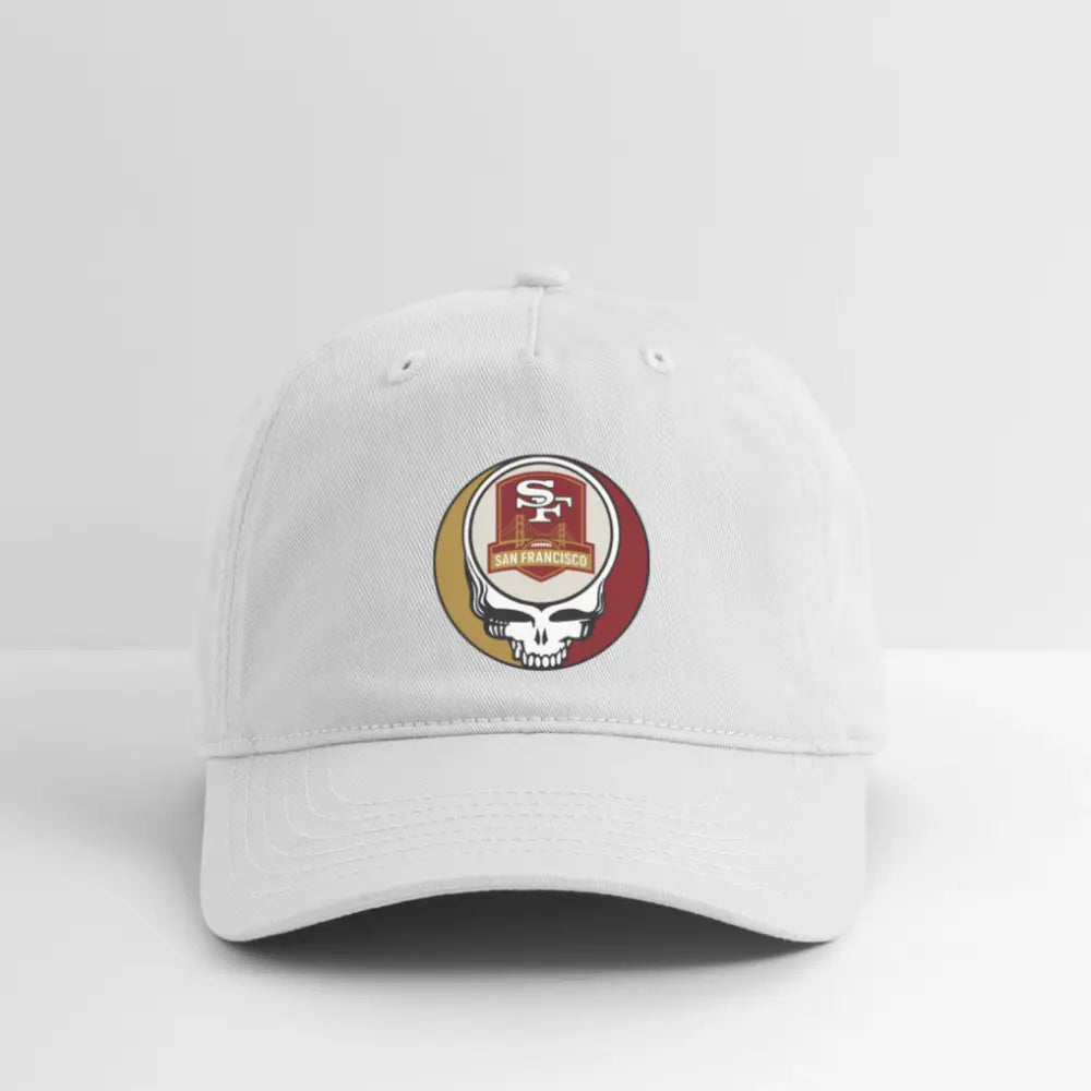 San Francisco 49ers Grateful Dead Stealie Dad Hat 100% Cotton Twill