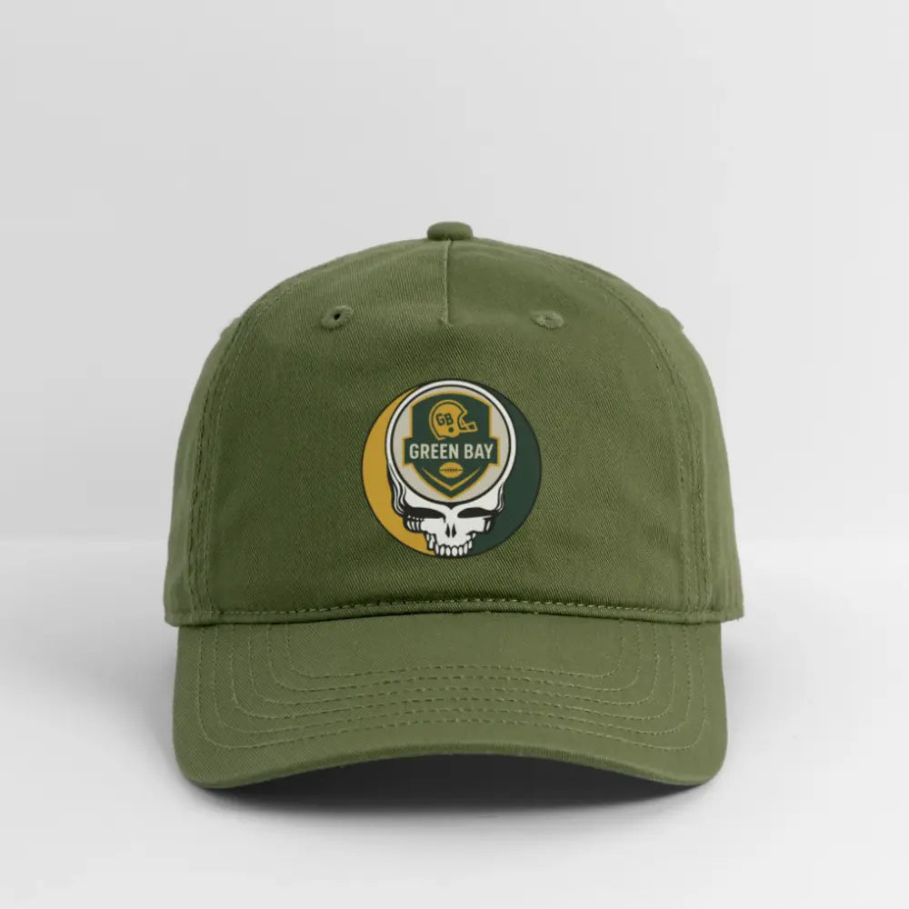 Green Bay Packers Grateful Dead Stealie Dad Hat Cotton Twill