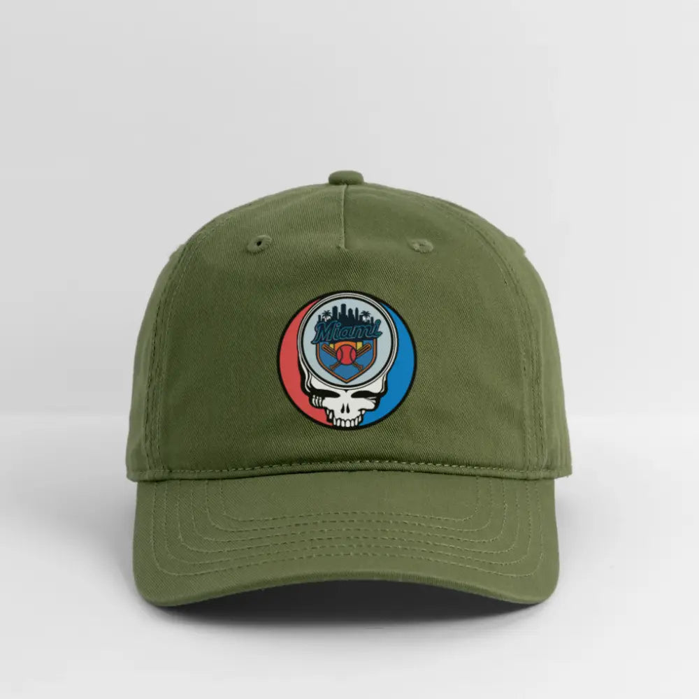 Miami Baseball Edition Stealie Dad Hat The Ballpark Collection