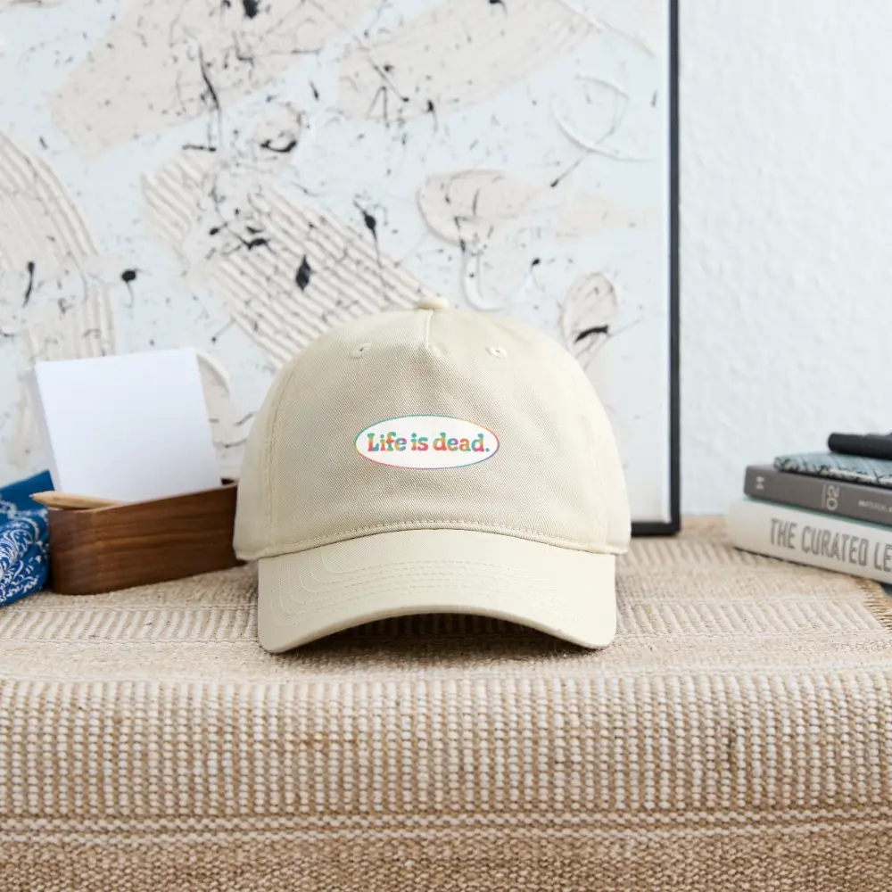 Grateful Dead Stealie Oval TieDye Dad Hat 100% Cotton Twill
