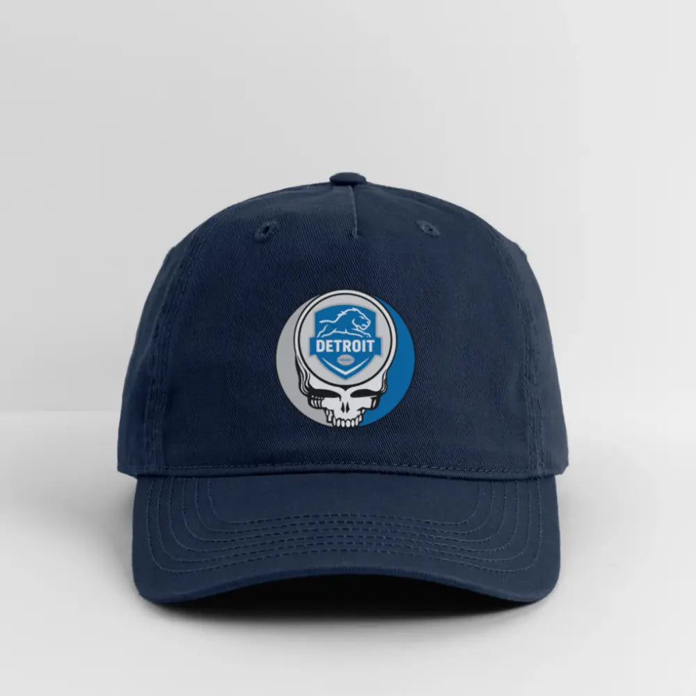 Grateful Dead Stealie Dad Hat DTF-Printed Baseball Cap Detroit Lions The Gridiron Collection