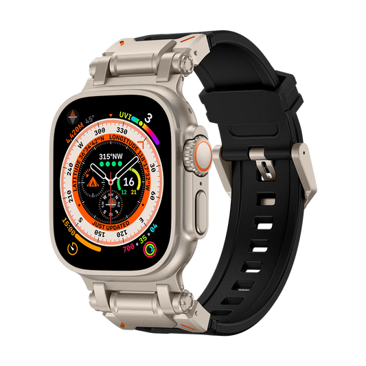 Explorer Silicone Band Adjustable Pin Buckle Apple Watch Dewell X