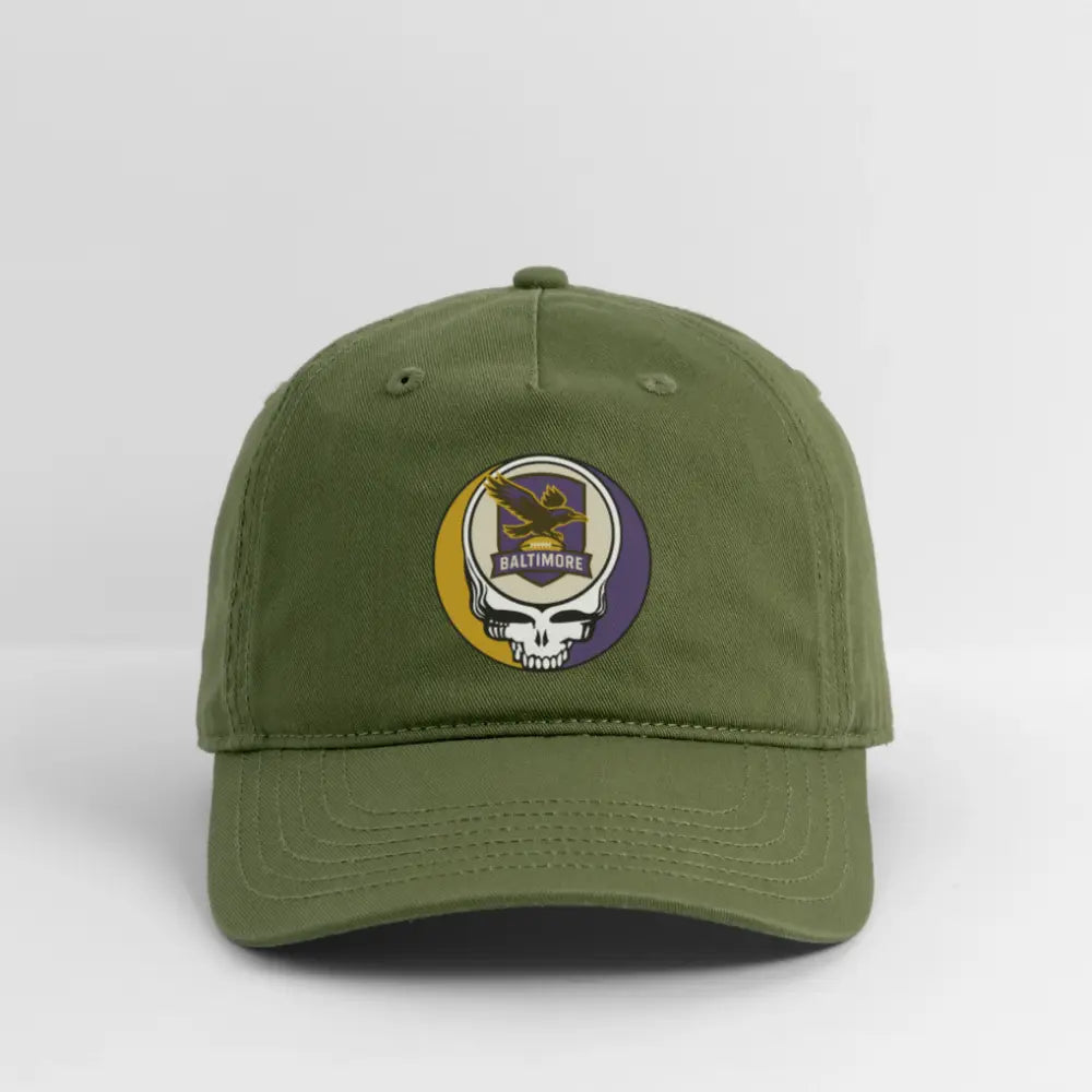 Baltimore Ravens Grateful Dead Stealie Dad Hat The Gridiron Collection