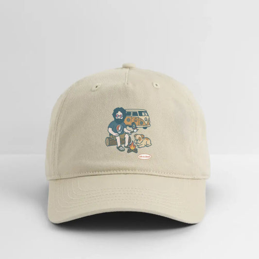 Grateful Dead Stealie Dad Hat 100% Cotton Twill Life is Dead Jerry and Frank Campin'