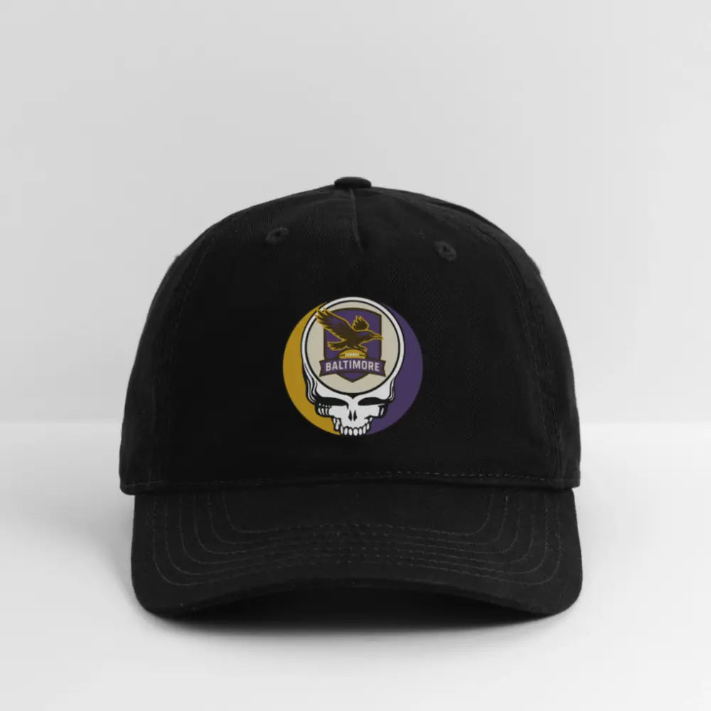 Baltimore Ravens Grateful Dead Stealie Dad Hat The Gridiron Collection