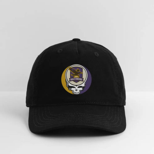 Baltimore Ravens Grateful Dead Stealie Dad Hat The Gridiron Collection