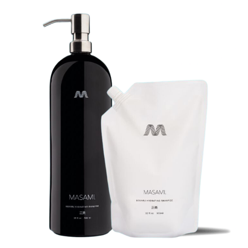 Refillable Large Ceramic Shampoo Bottle Pro-Ocean