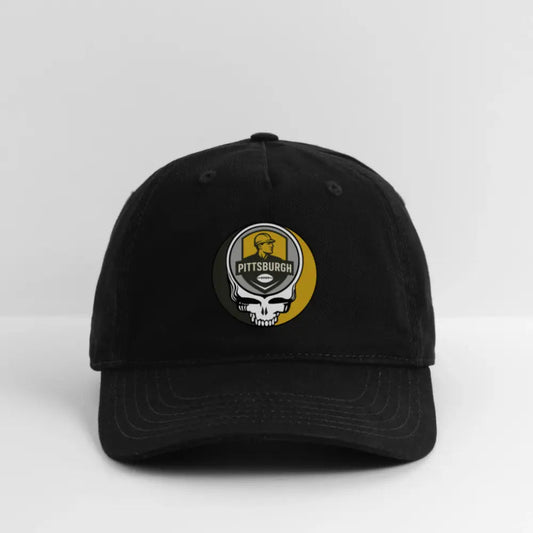 Pittsburgh Steelers Grateful Dead Stealie Dad Hat Heavy Cotton Twill