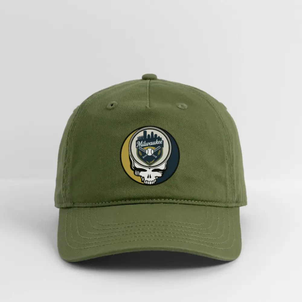 Grateful Dead Stealie Dad Hat Milwaukee Baseball Edition The Ballpark Collection