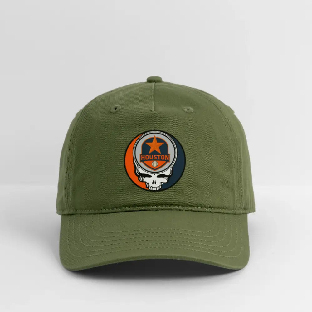 Houston Baseball Edition Grateful Dead Stealie Dad Hat The Ballpark Collection