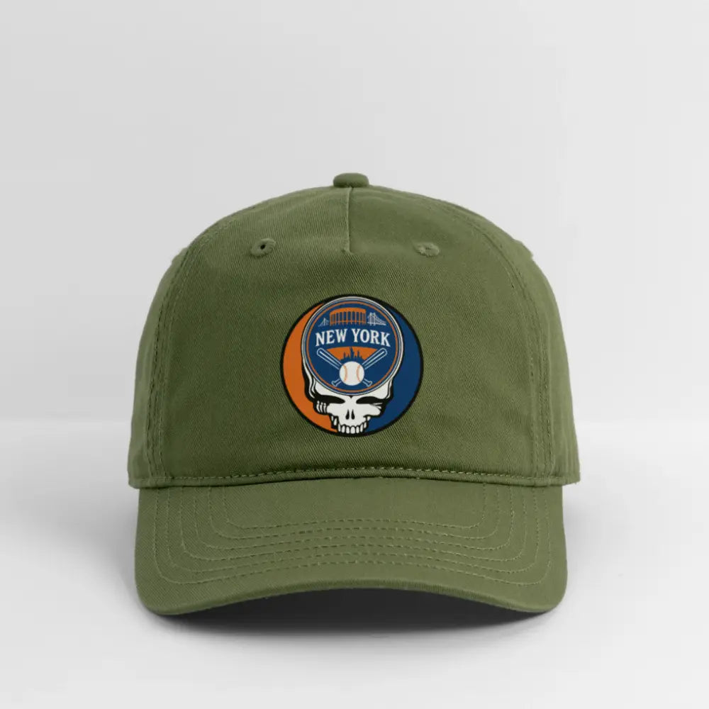 Grateful Dead Stealie Dad Hat New York Baseball Edition The Ballpark Collection