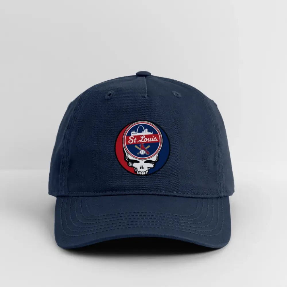 St. Louis Baseball Edition Grateful Dead Stealie Dad Hat The Ballpark Collection