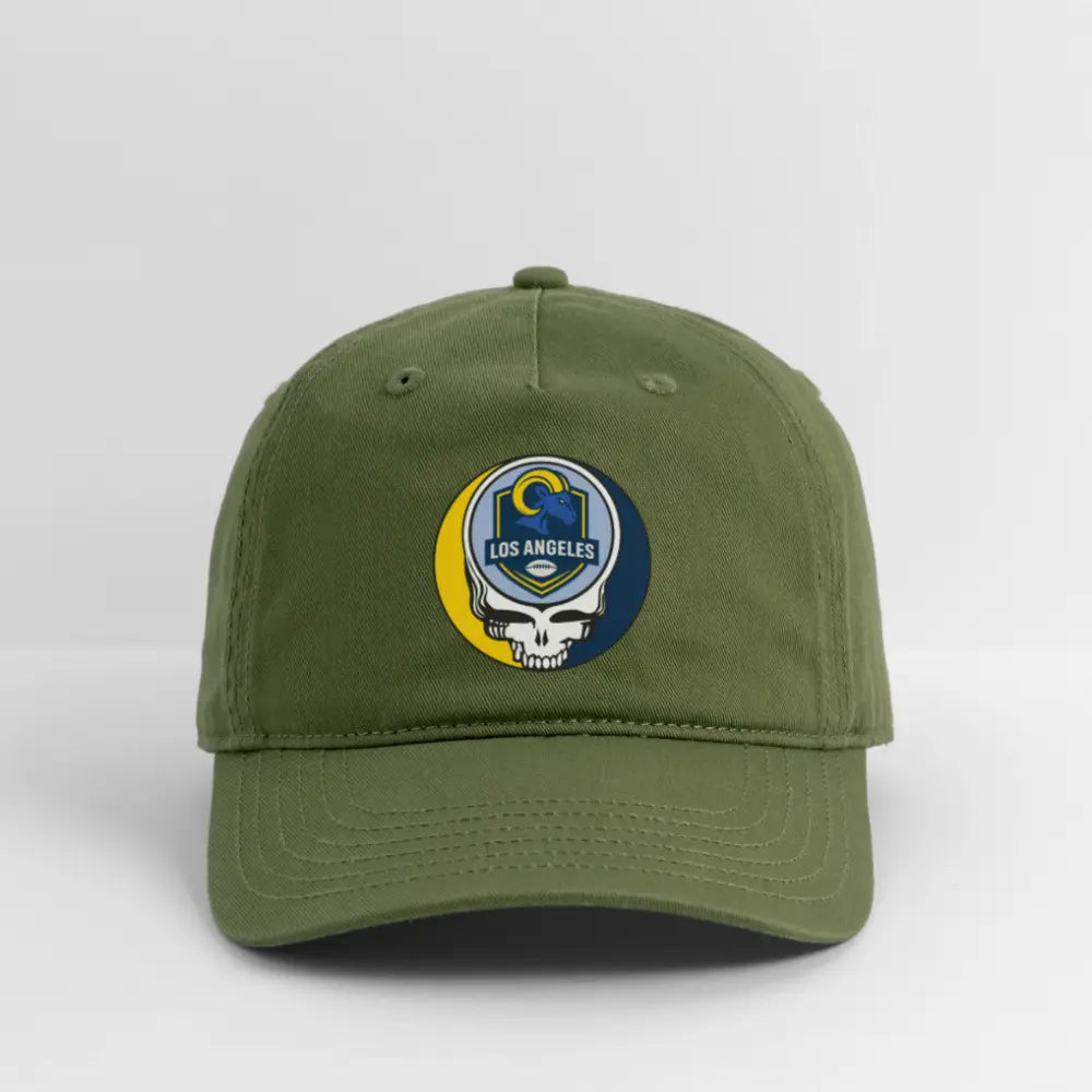 Grateful Dead Stealie Dad Hat Cotton Twill Baseball Cap Los Angeles Rams