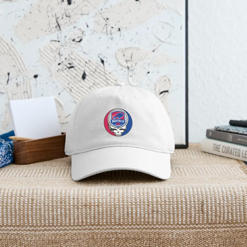 Buffalo Bills Grateful Dead Stealie Dad Hat Heavy Brushed Cotton The Gridiron Collection