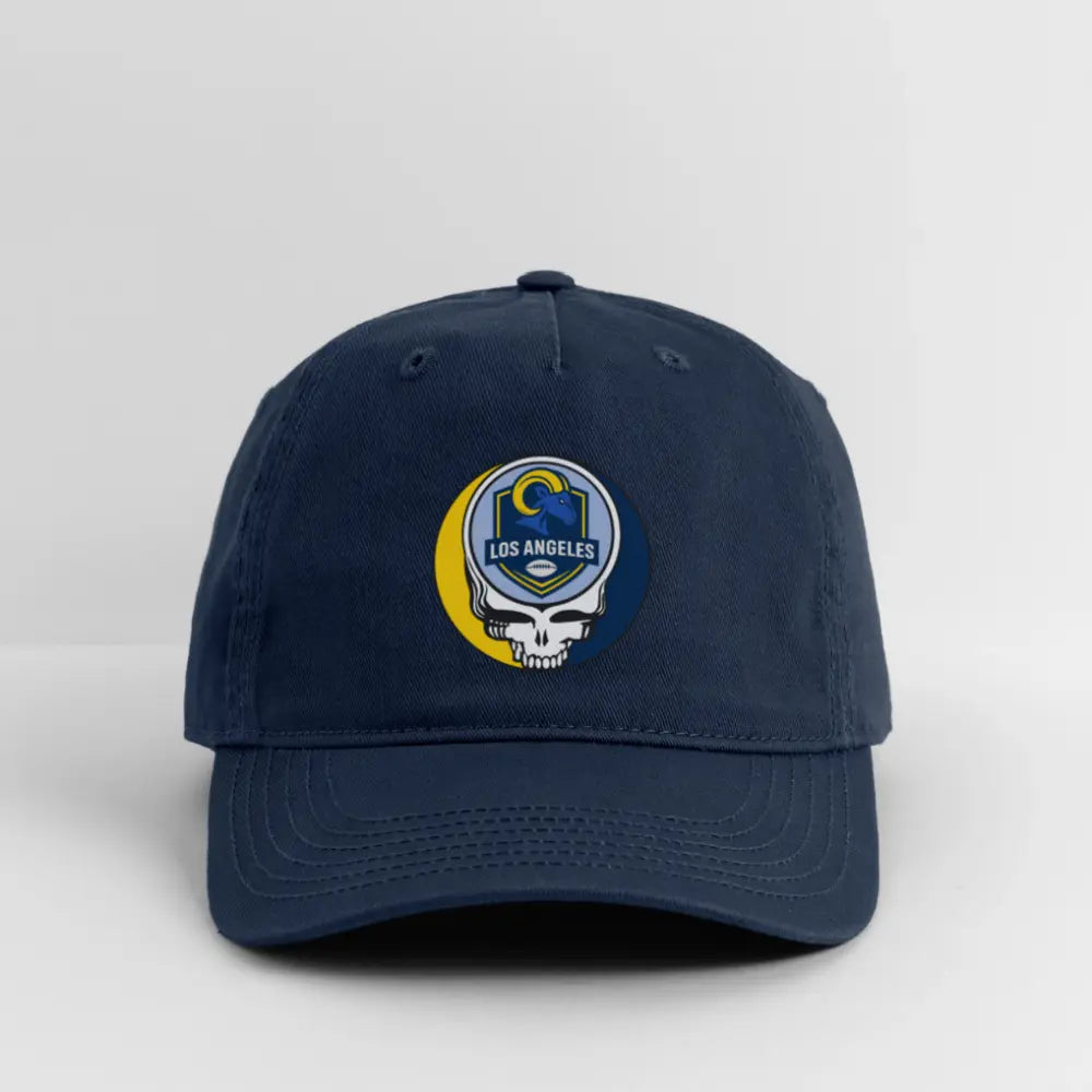 Grateful Dead Stealie Dad Hat Cotton Twill Baseball Cap Los Angeles Rams