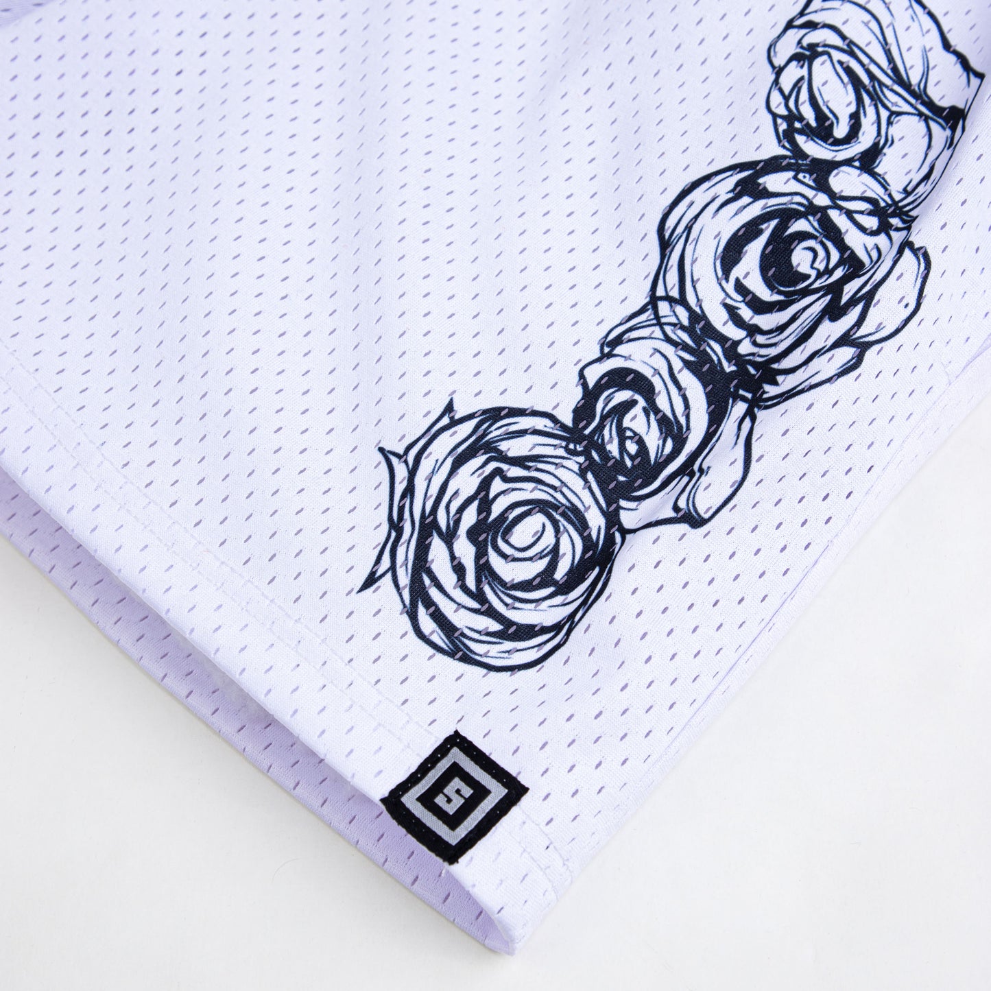 Air Ventilation Mesh Moisture Wicking Shorts Cursed Flowers