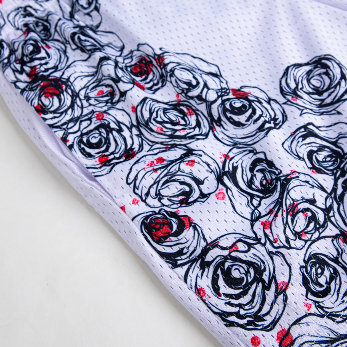 Air Ventilation Mesh Moisture Wicking Shorts Cursed Flowers