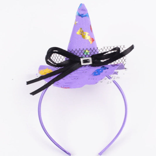 Pumpkin Witch Hat Halloween Headband Party Decoration Supplies