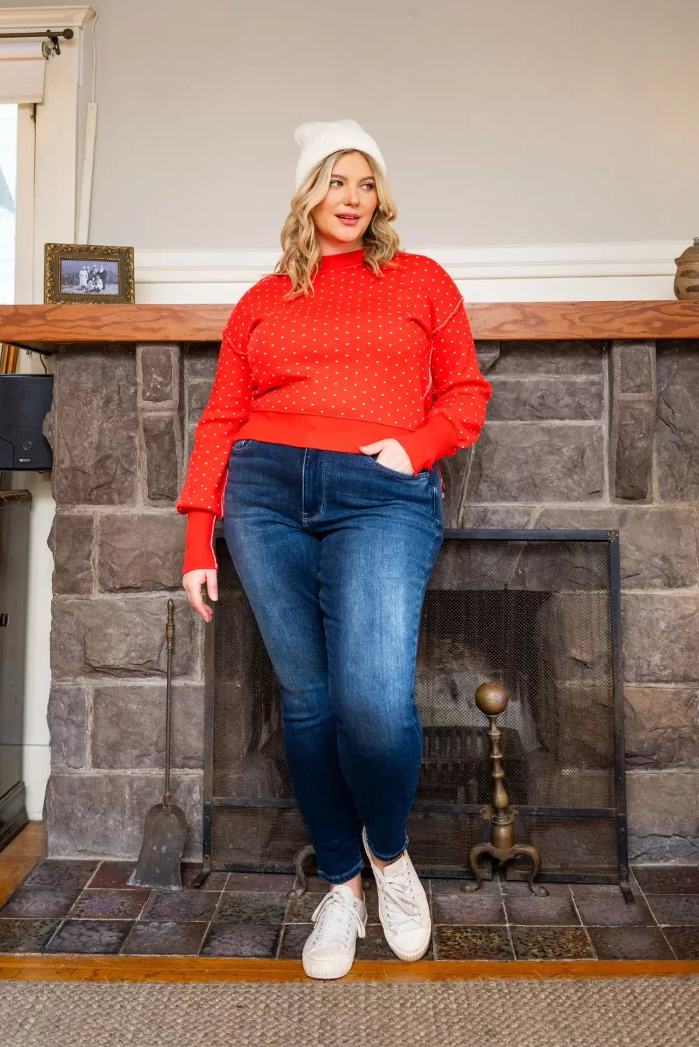Washed Thermal Skinny Jeans Plus Size Full Size Judy Blue