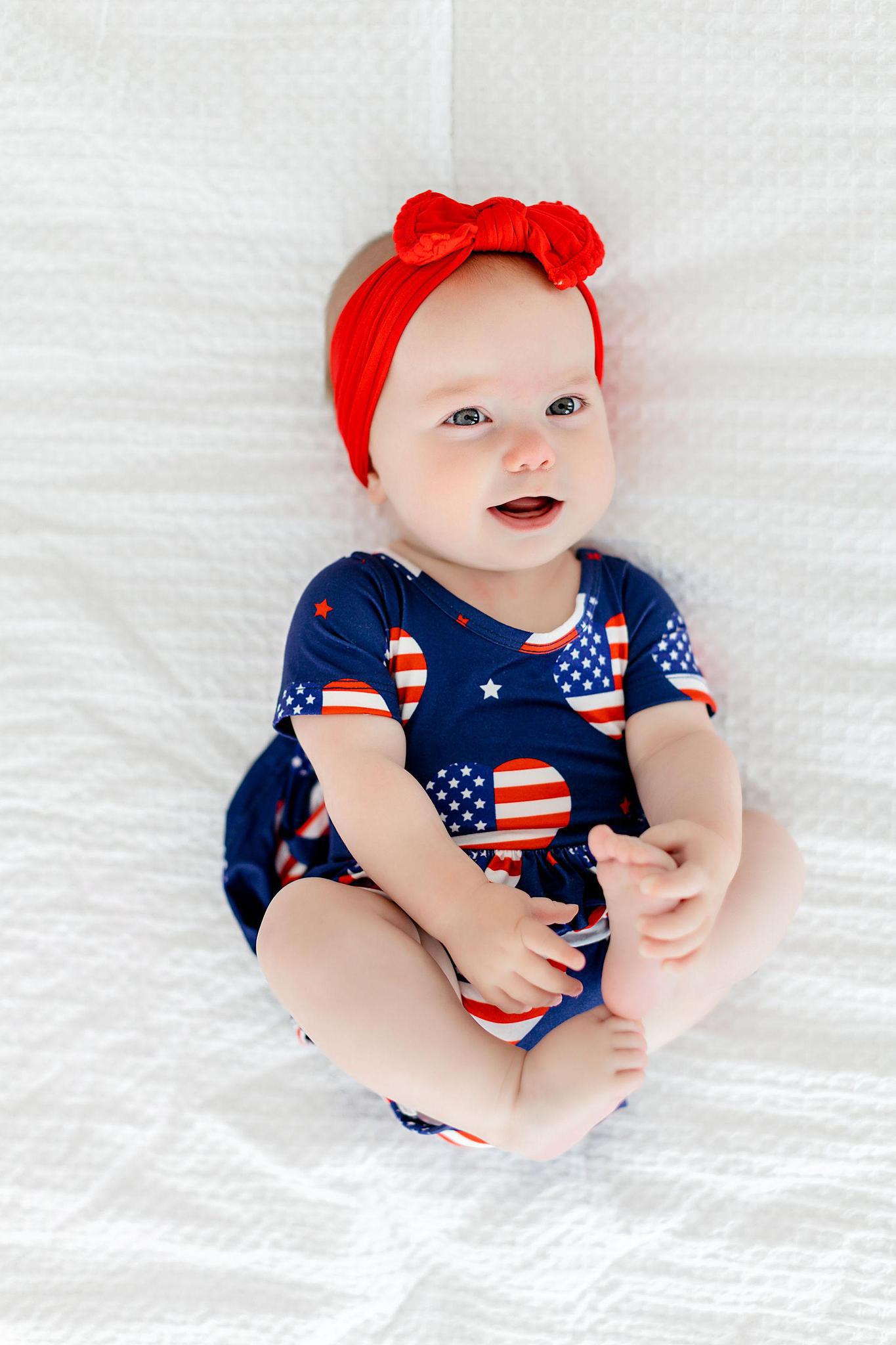 Twirl Bodysuit Short Sleeve I Heart the USA Mila & Rose