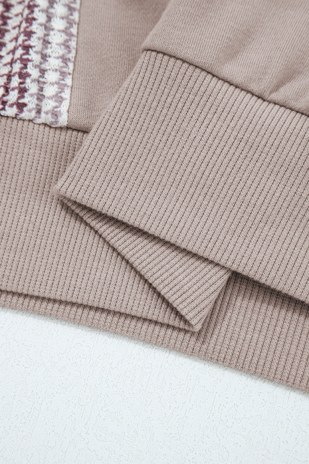 Colorblock Patchwork Baggy Hoodie Oversized Fit DUNE