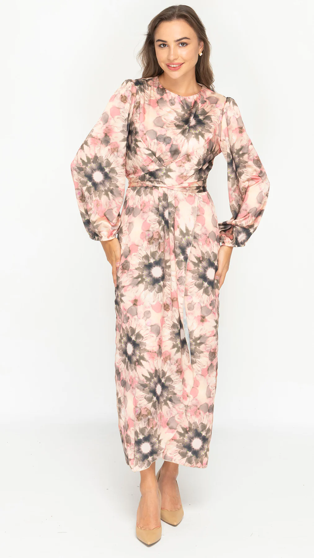 Satin Wrap Lightly Lined Wrap Dress Unique Boutique