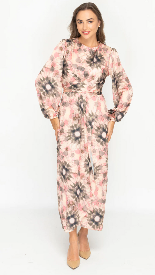 Satin Wrap Lightly Lined Wrap Dress Unique Boutique
