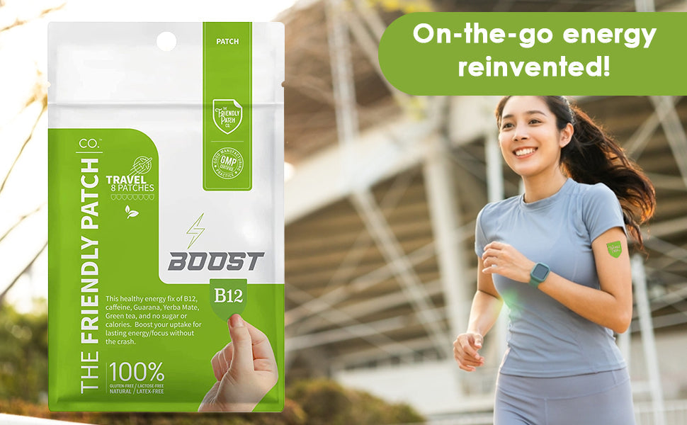 Boost Energy Natural Patch Travel 8 Pack The Friendly Patch