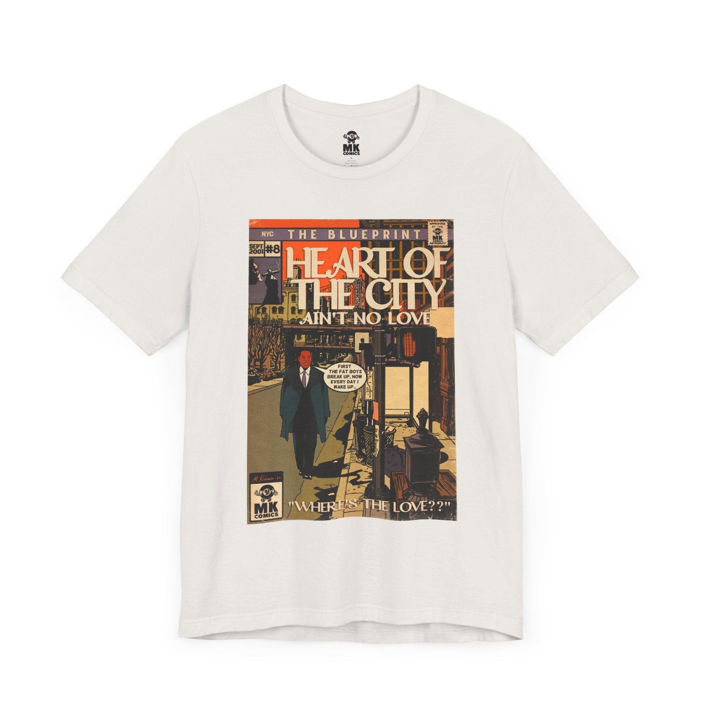 Unisex Jersey Short Sleeve Tee Soft Cotton Heart of the City
