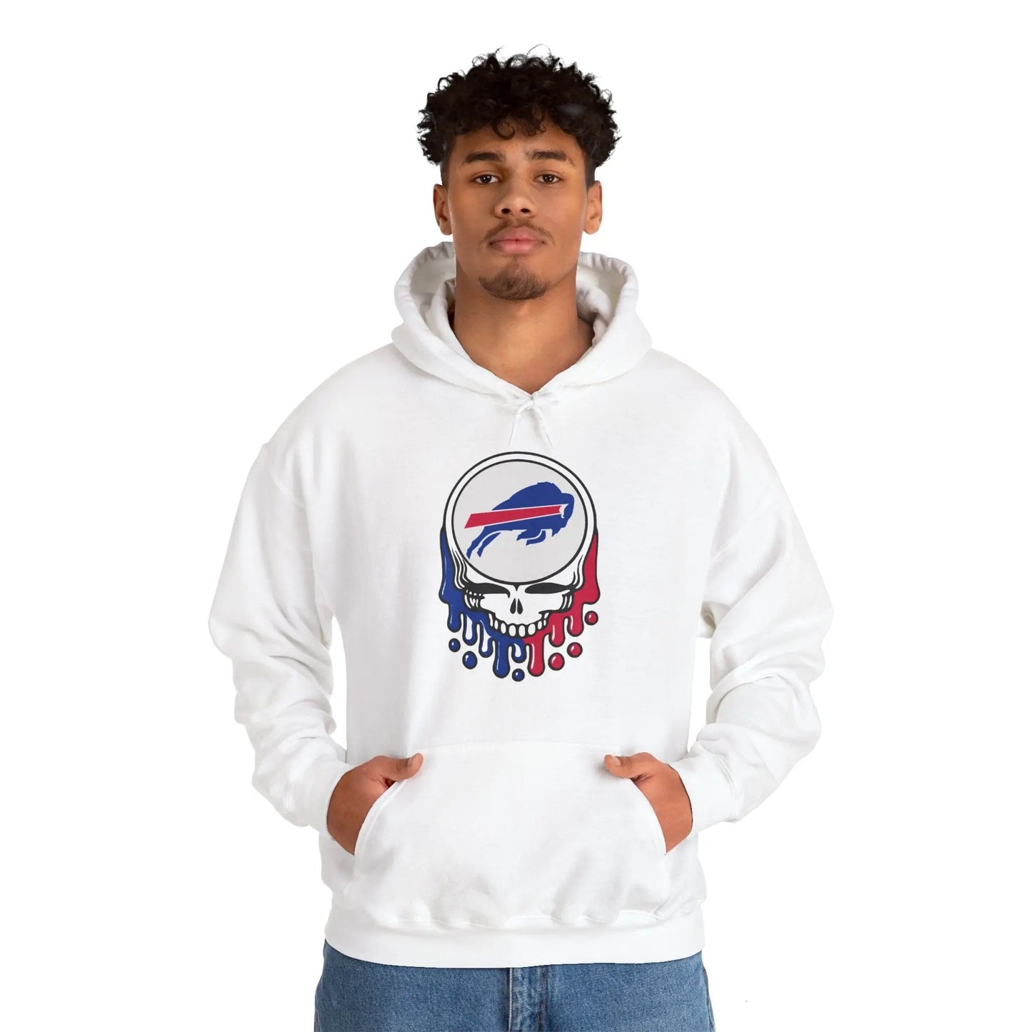 Buffalo Bills Dripping Stealie Unisex Hoodie NFL The Gridiron Collection
