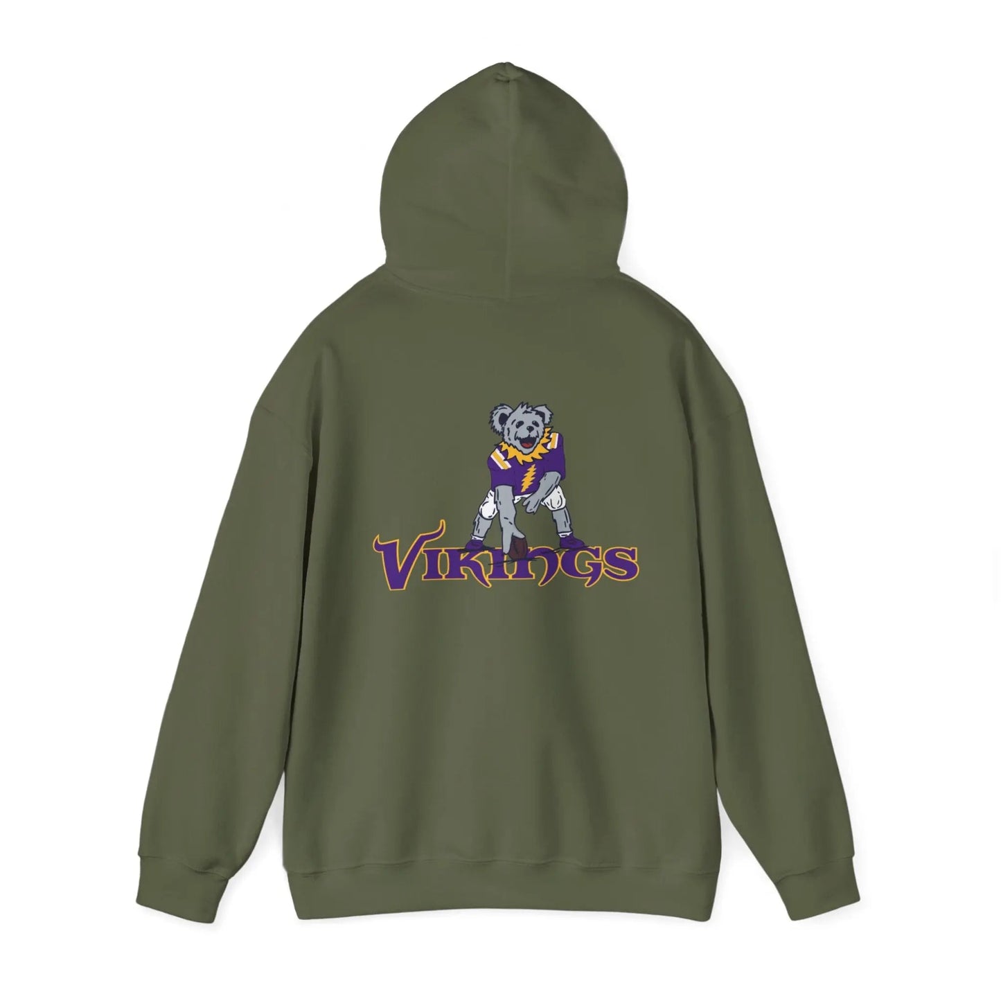 Minnesota Vikings Dancing Bear Two-Sided Unisex Hoodie The Gridiron Collection