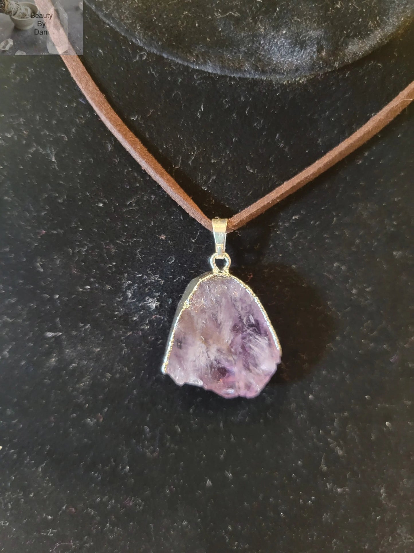 Amethyst Protective Necklace Natural Gemstone Jewelry Beauty by Dani