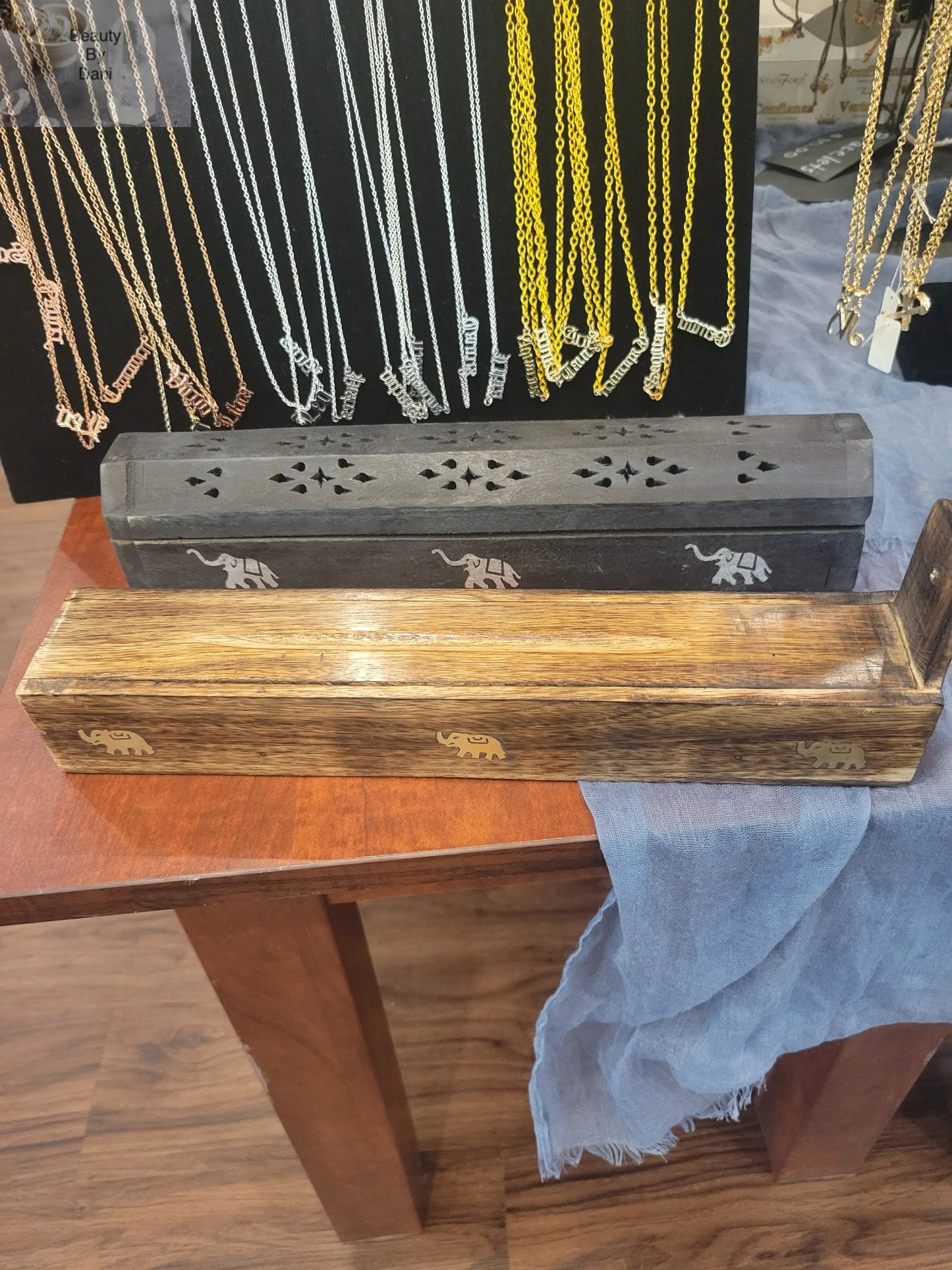Long Box Wooden Incense Stick Holder Beauty by Dani