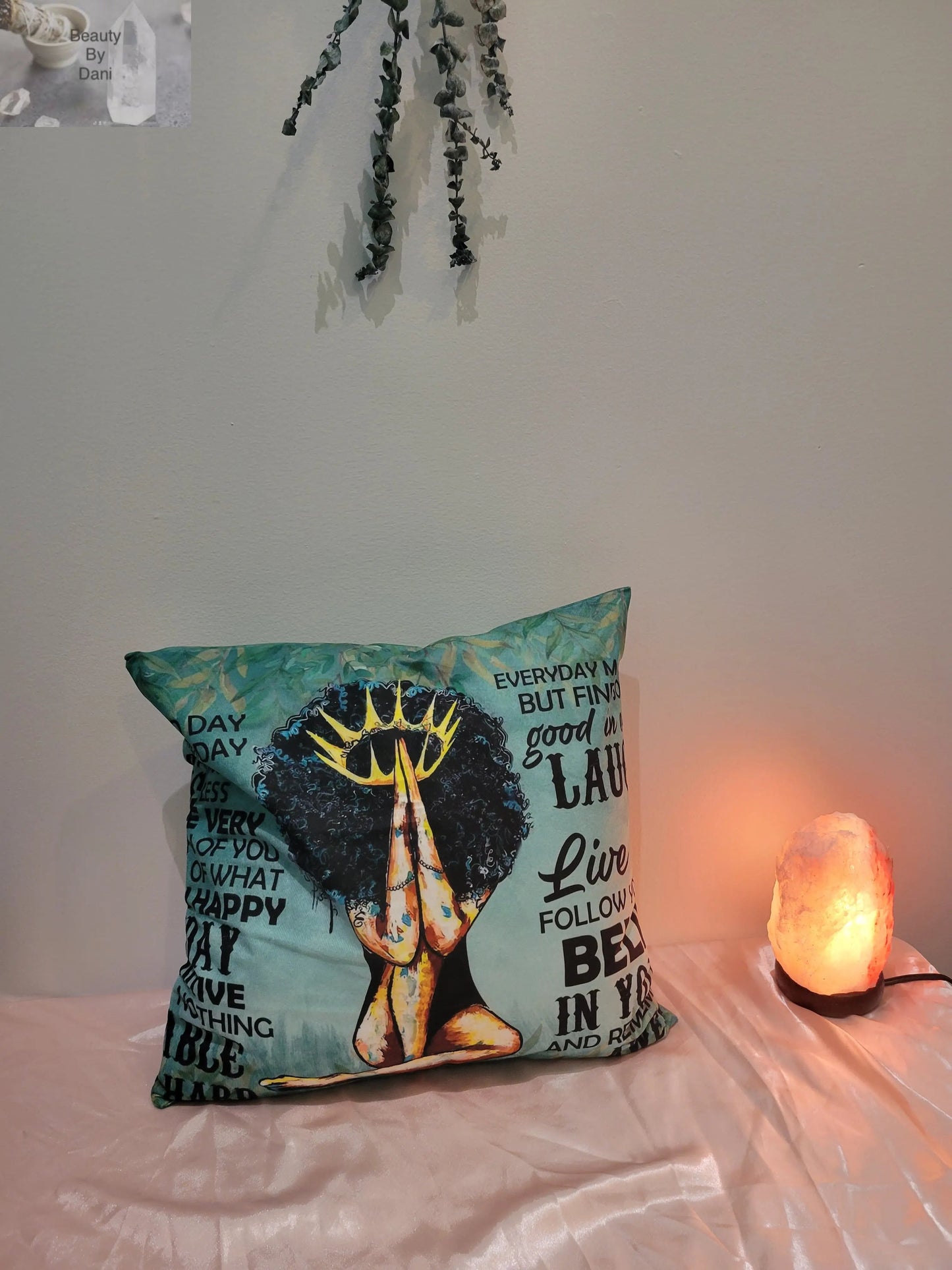 Inspirational Cotton Comfort Pillow Beauty by Dani