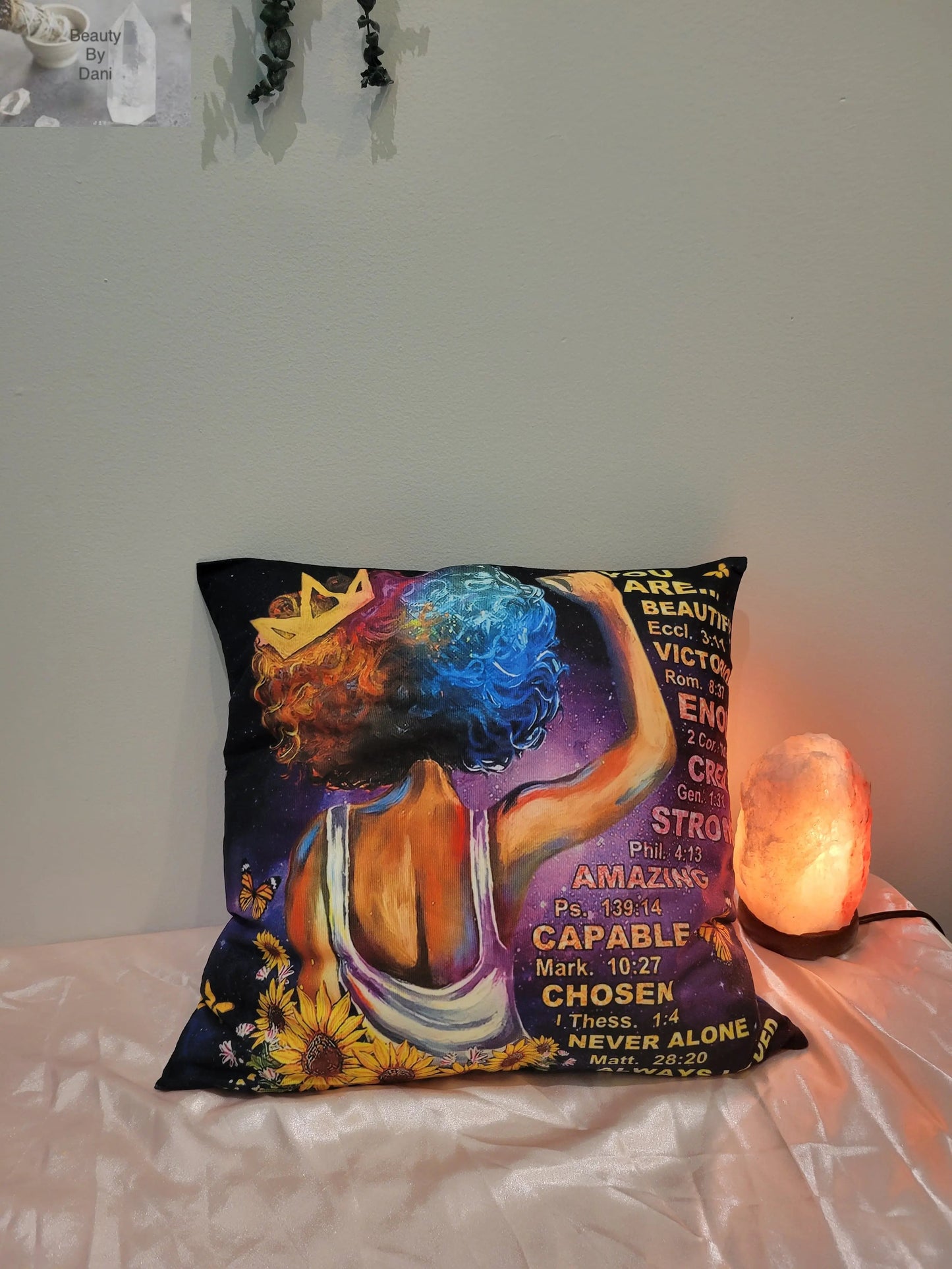 Inspirational Cotton Comfort Pillow Beauty by Dani