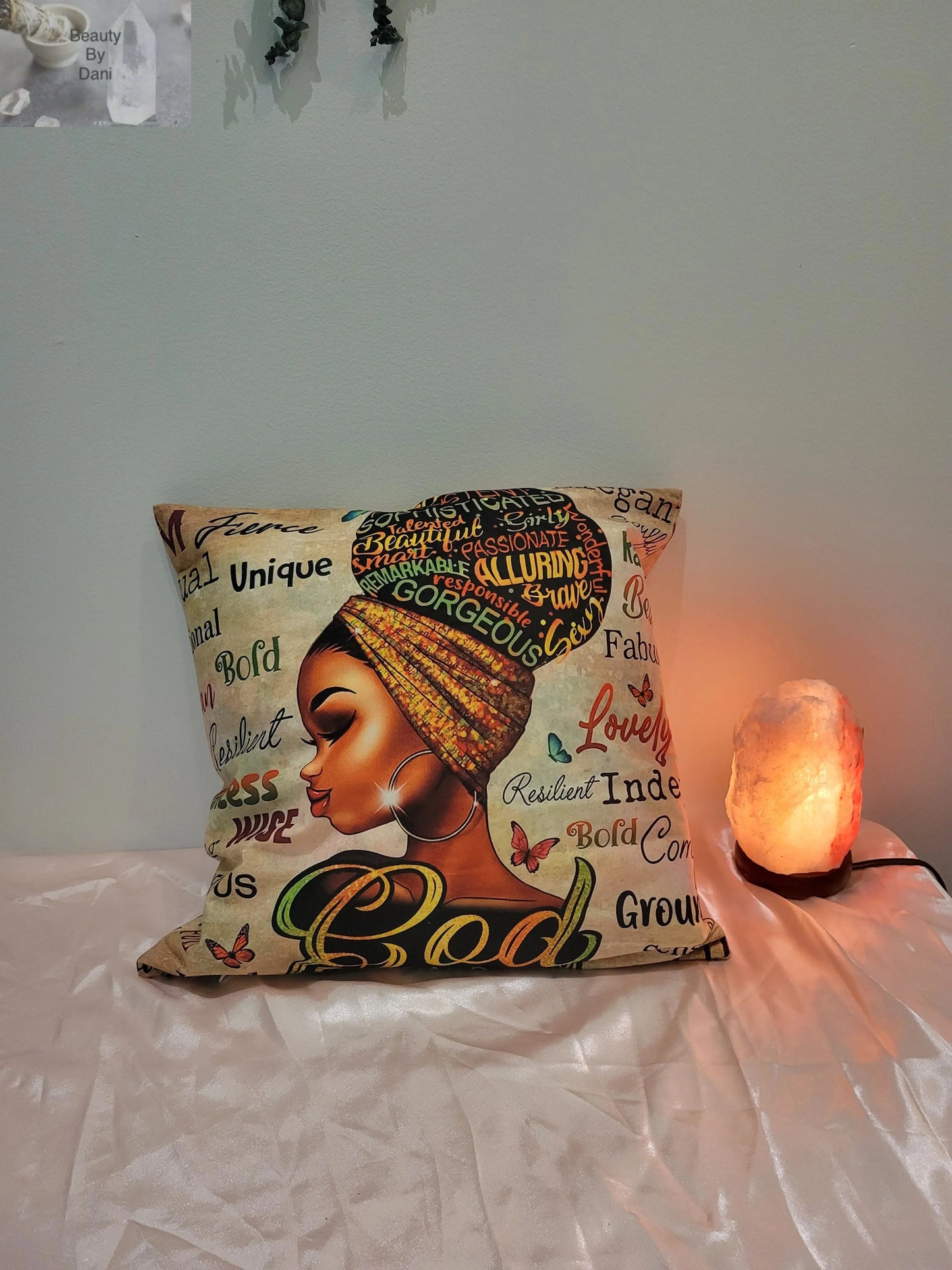 Inspirational Cotton Comfort Pillow Beauty by Dani