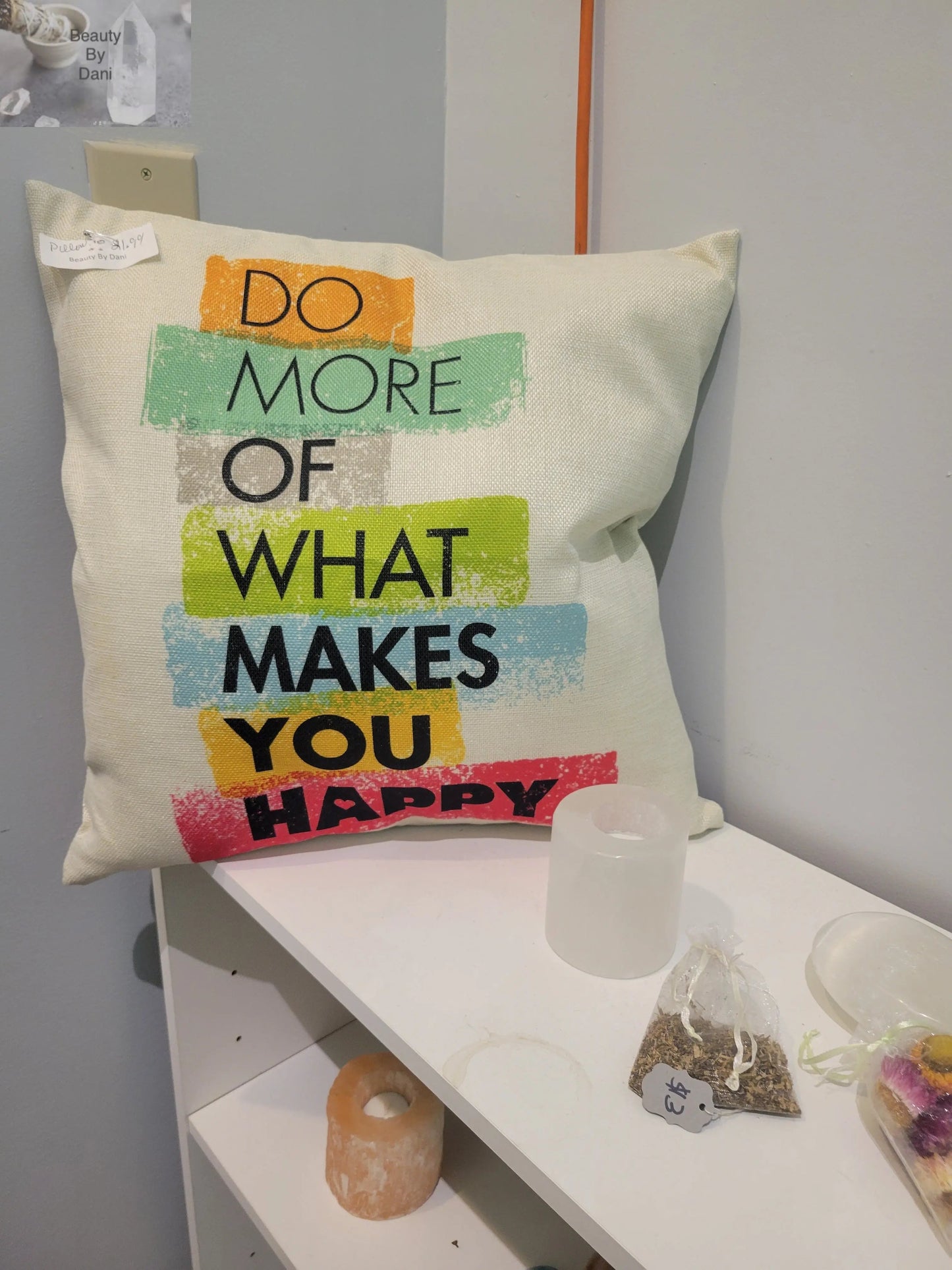 Inspirational Cotton Comfort Pillow Beauty by Dani