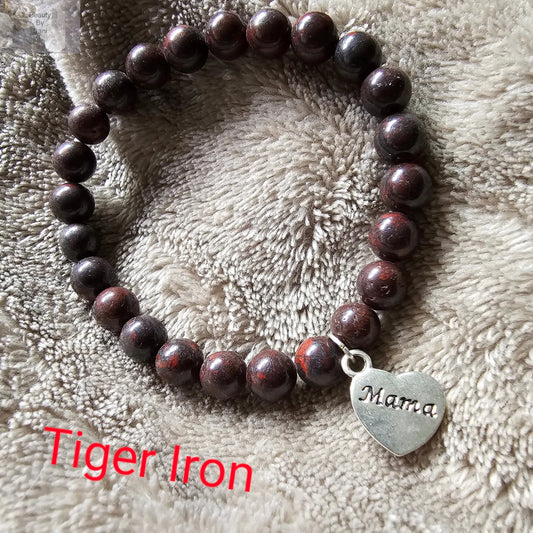 Tiger Iron Healing Adjustable Bracelet with Tiger's Eye Hematite Jasper